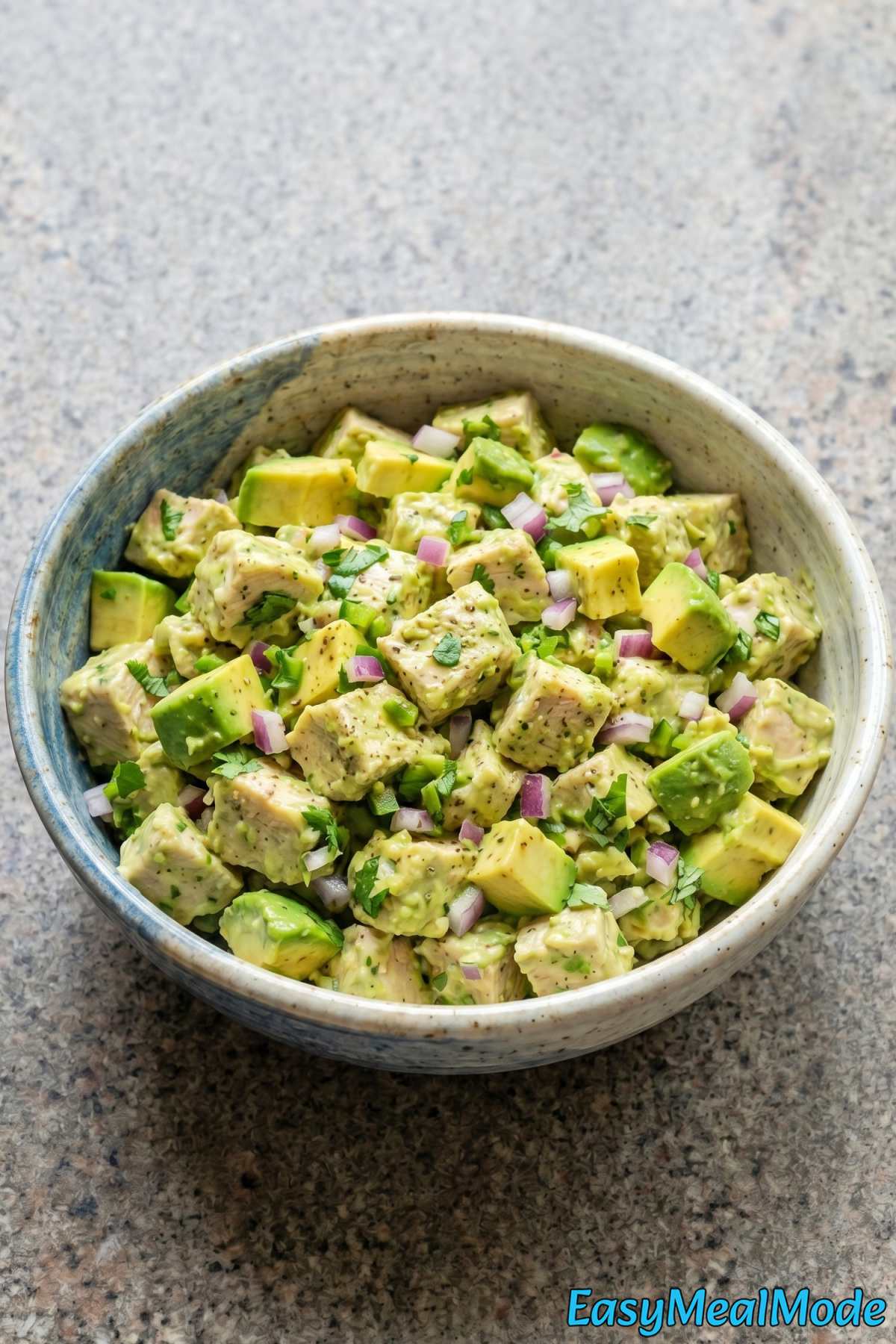 Zesty chicken salad with avocado & lime