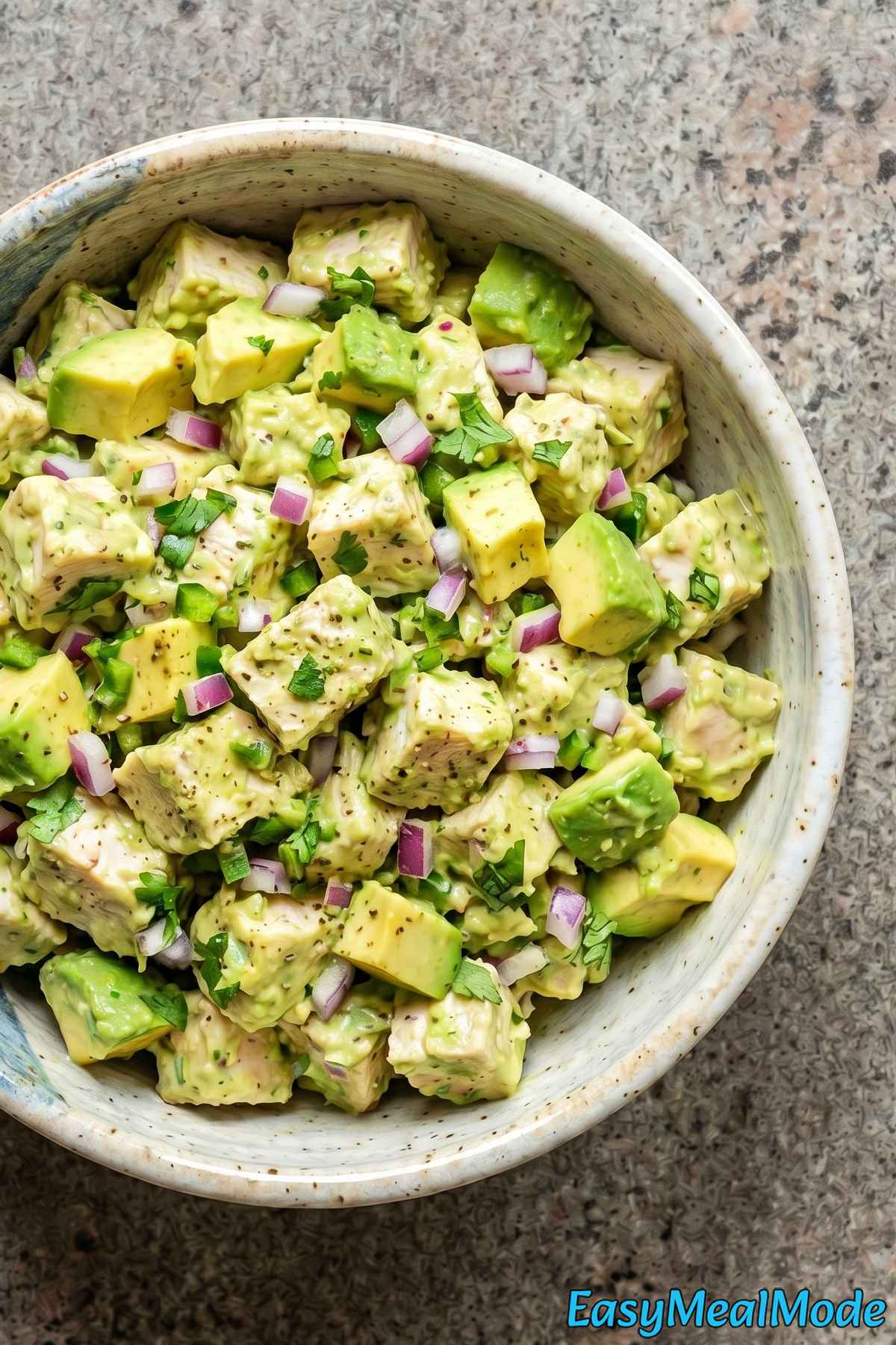 Crisp chicken salad with avocado & tangy lime