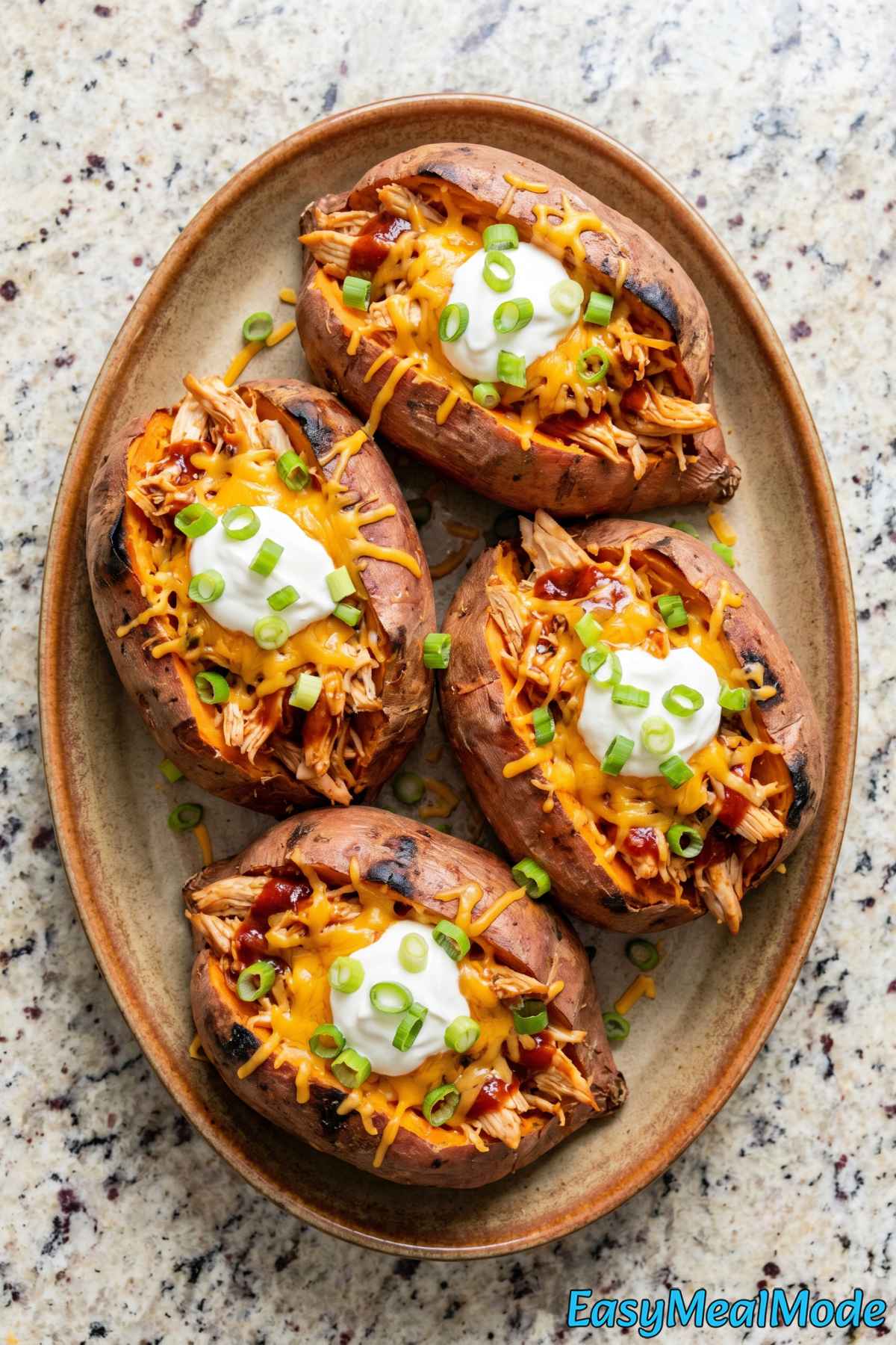 Wholesome high protein BBQ chicken potatoes