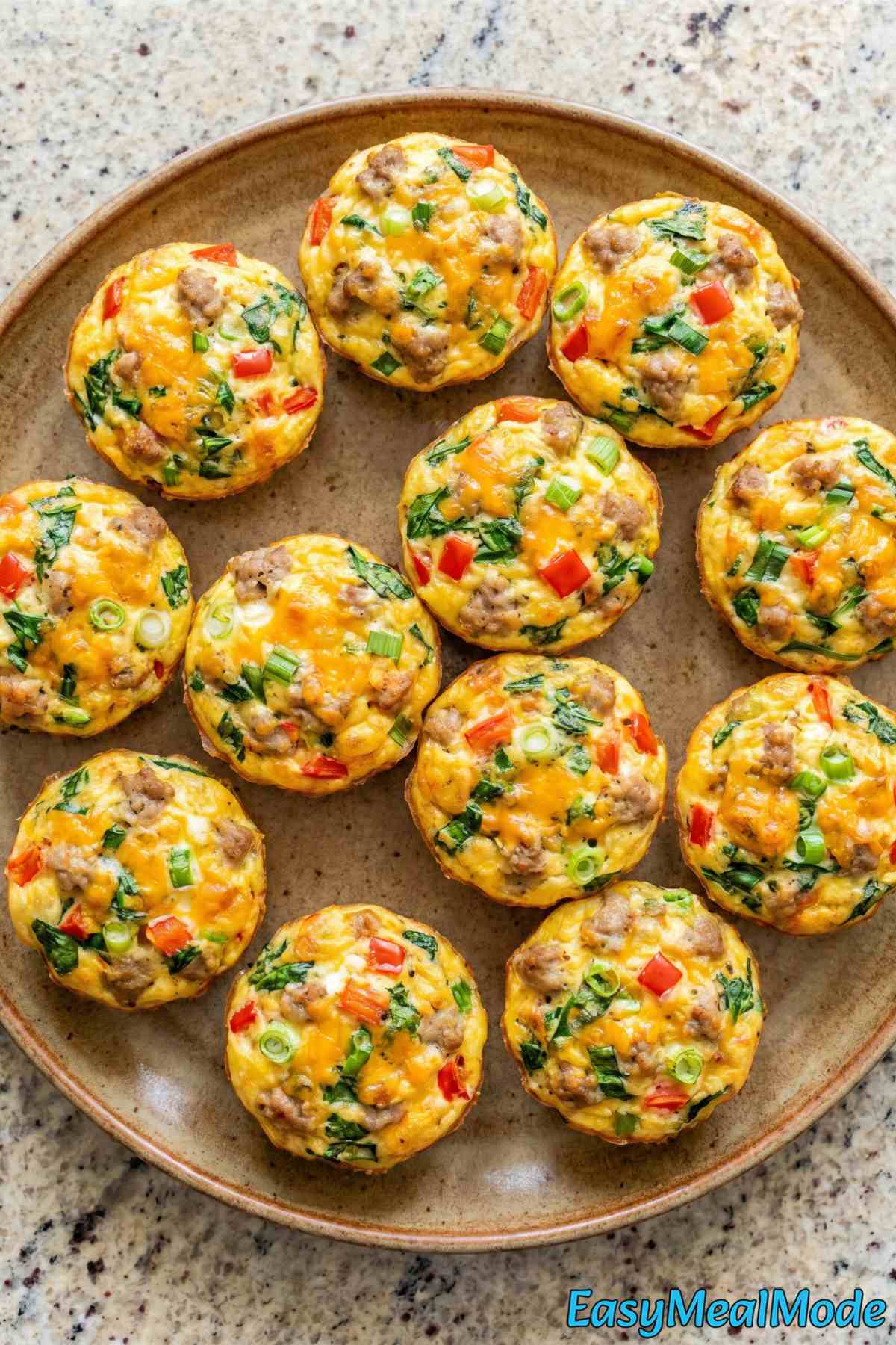 Simple high protein egg muffins breakfast