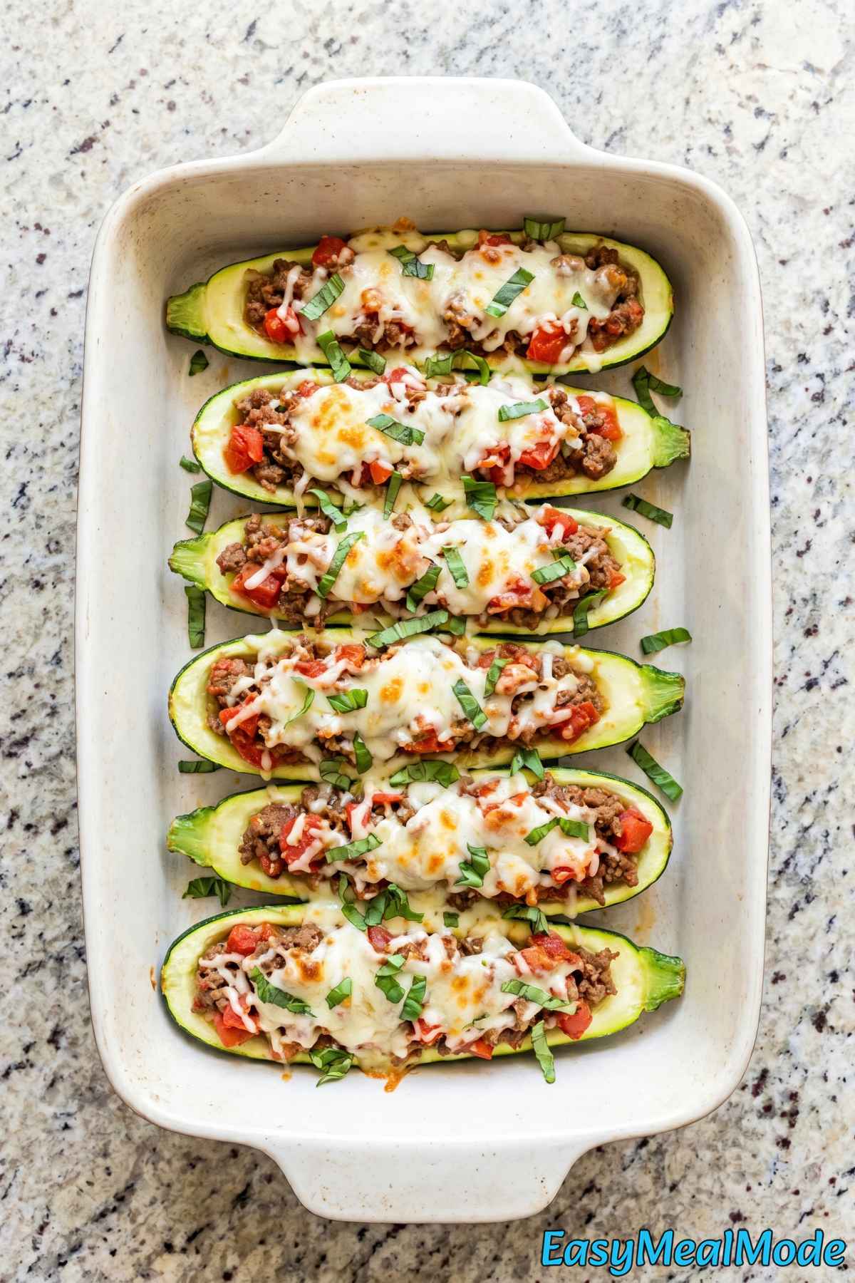 Easy high protein ground beef zucchini