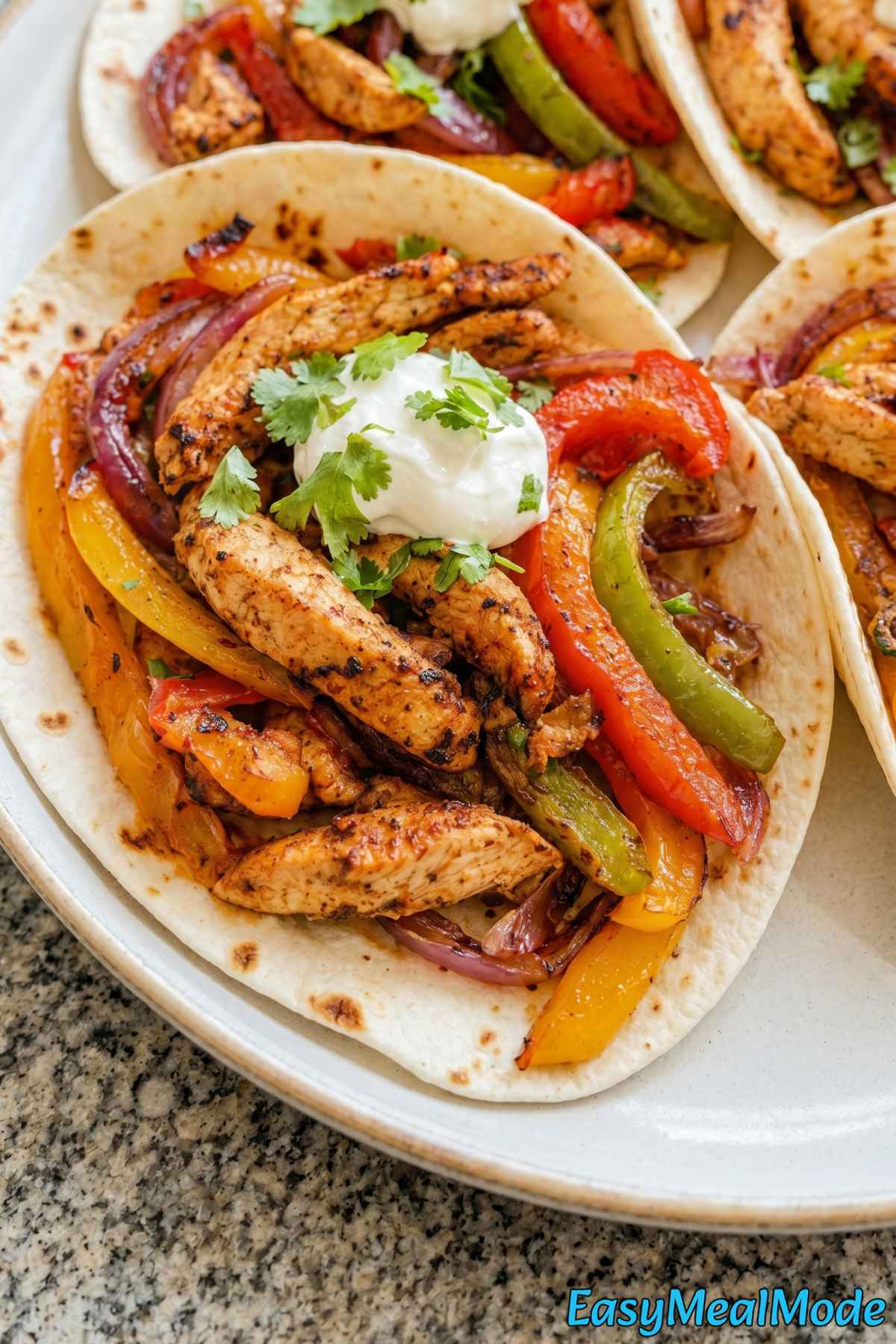 Hearty sheet pan chicken fajitas
