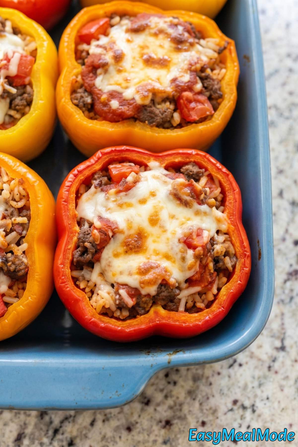 Easy high protein stuffed bell peppers