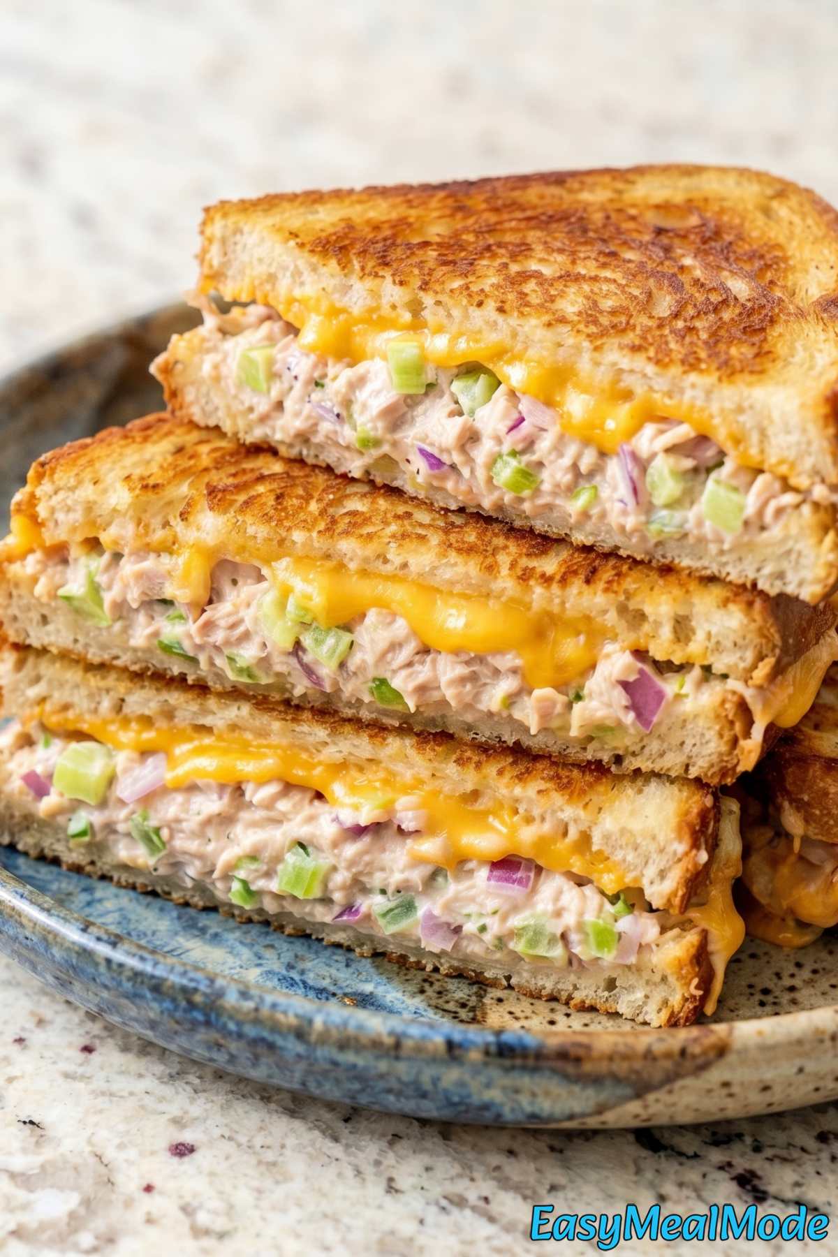Melty high protein tuna melt on toast