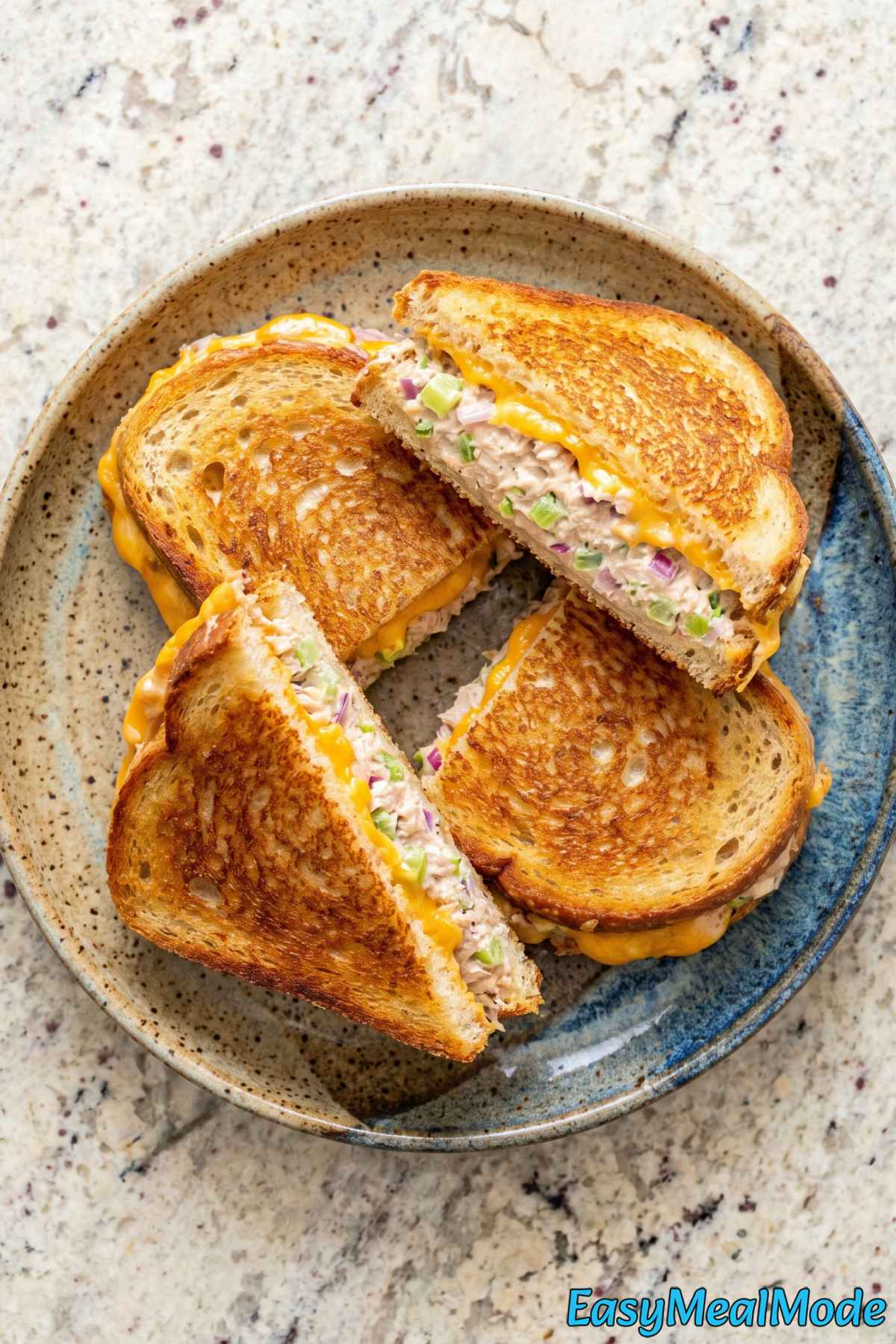Comforting high protein tuna melt recipe