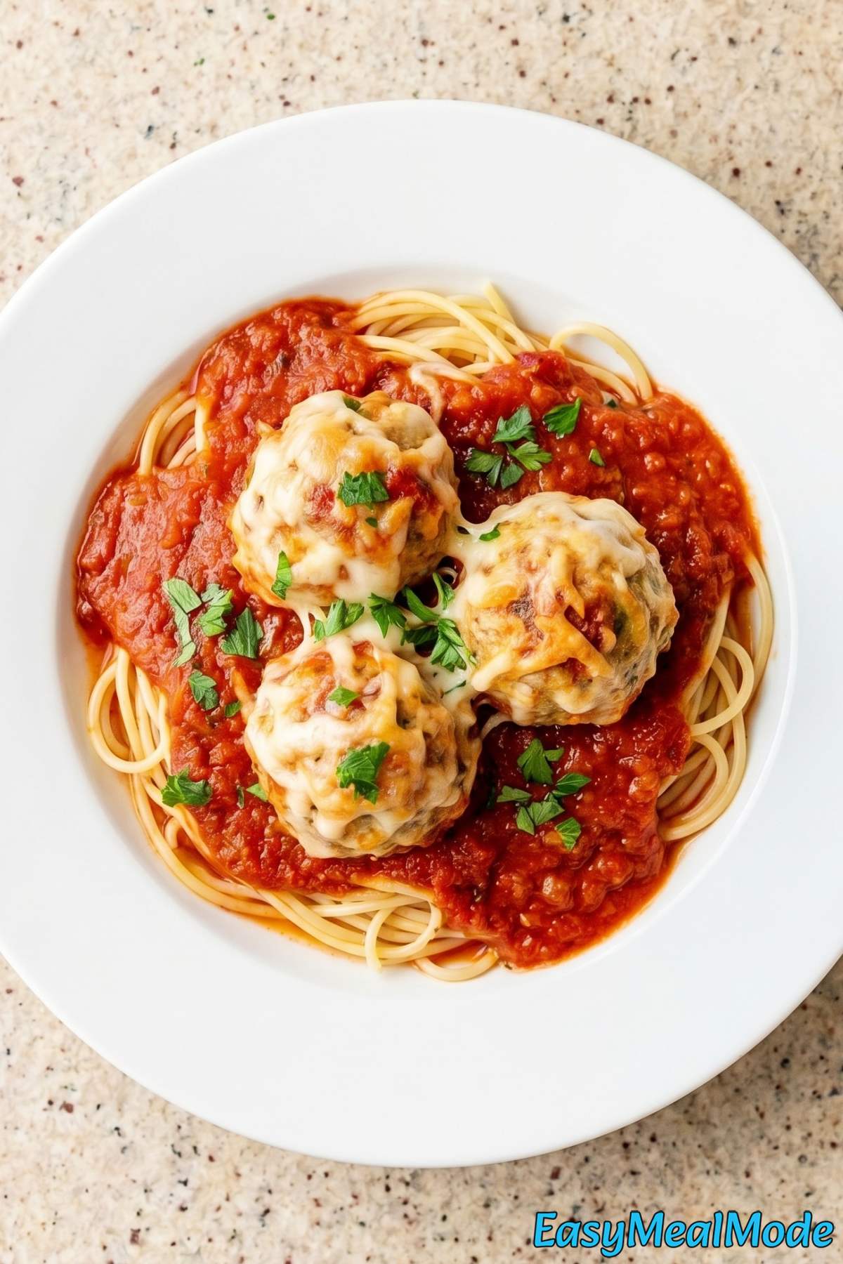 Flavorful turkey meatballs in marinara