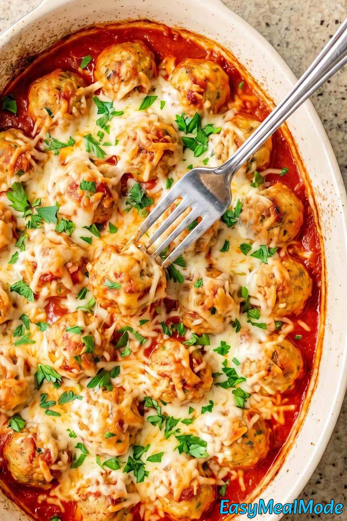 Juicy high protein turkey meatballs served