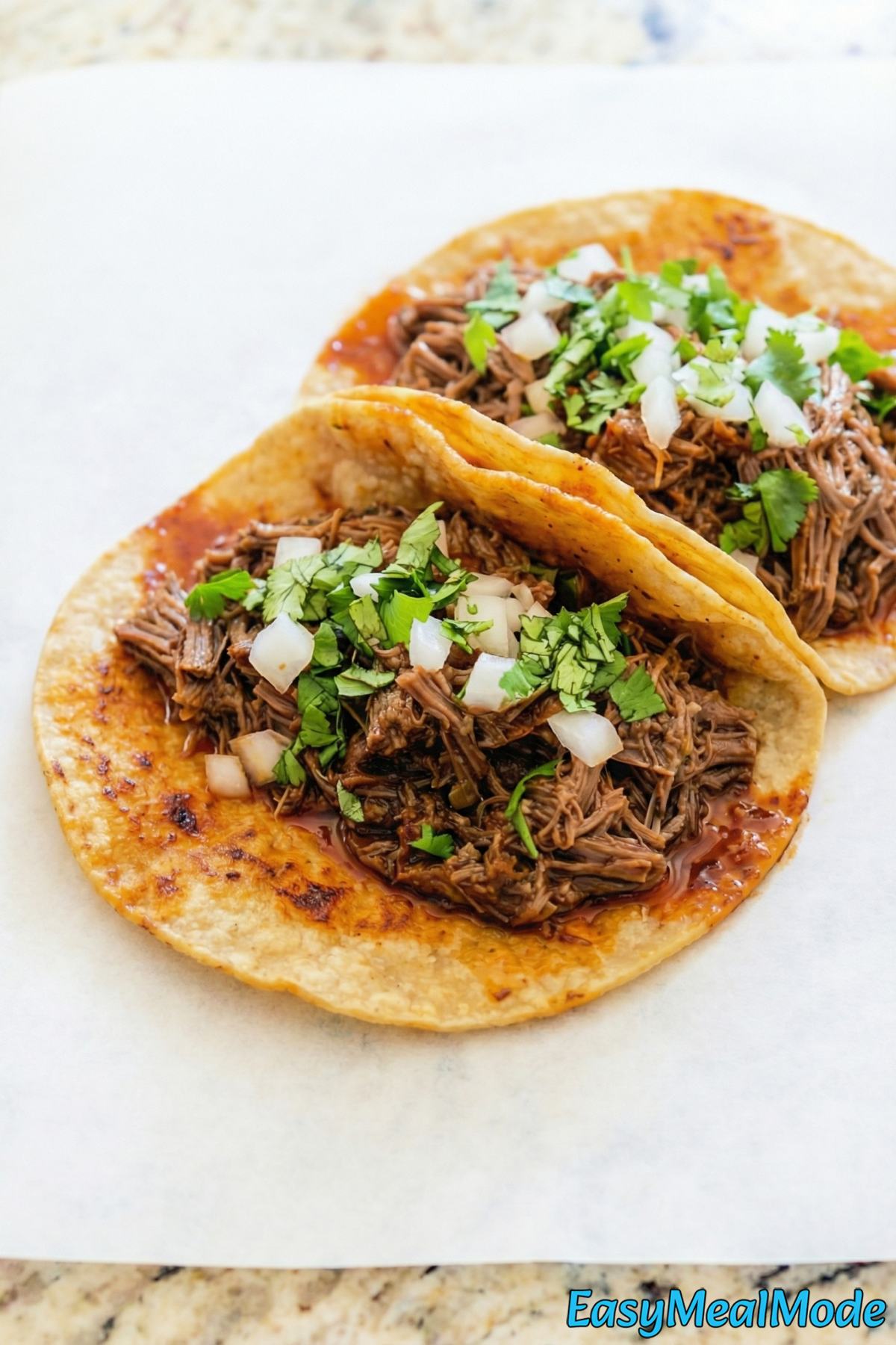 Flavorful Instant Pot birria tacos with lime