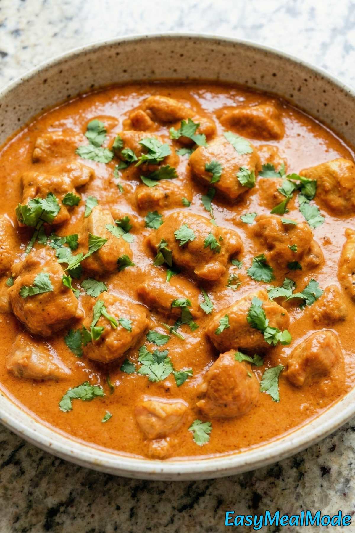Comforting Instant Pot butter chicken plate