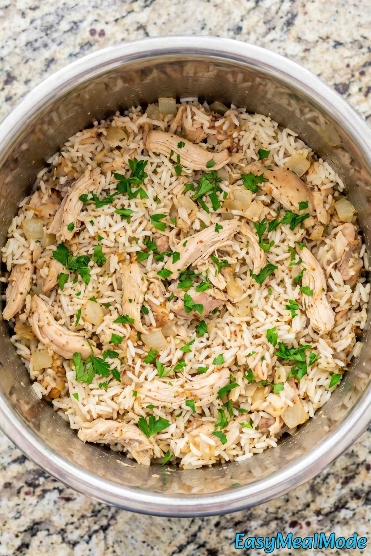 Wholesome Instant Pot chicken and rice