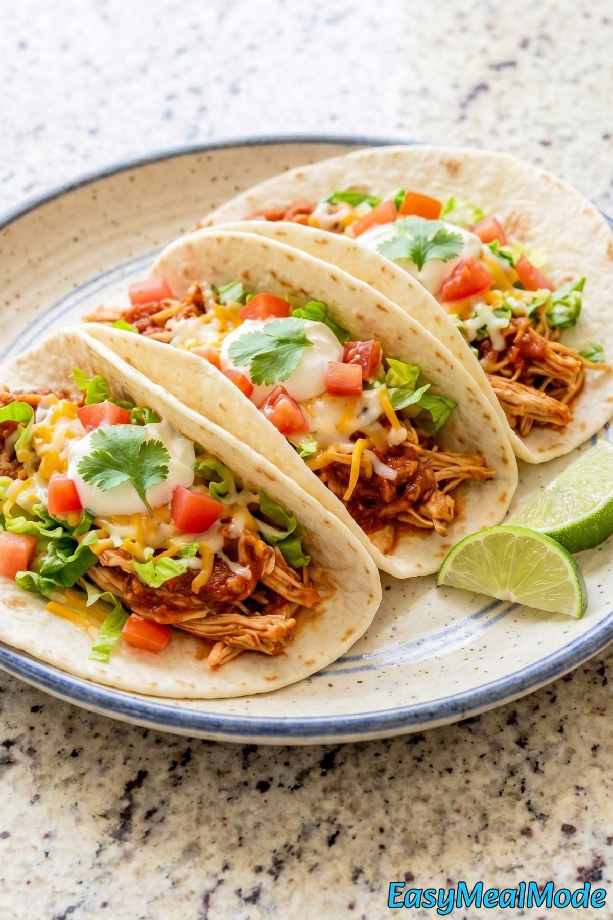 Savory Instant Pot chicken tacos with salsa