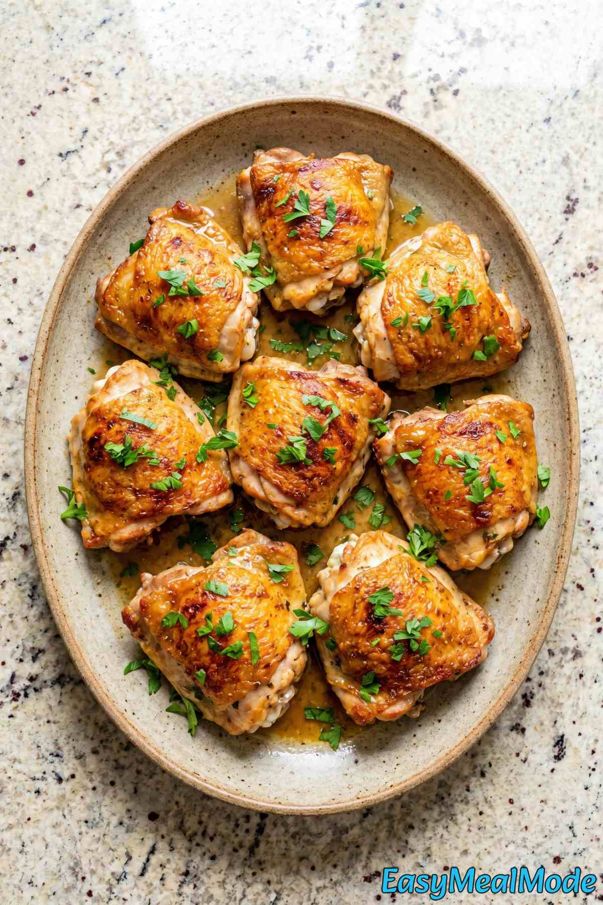 Perfect Instant Pot chicken thighs seasoned
