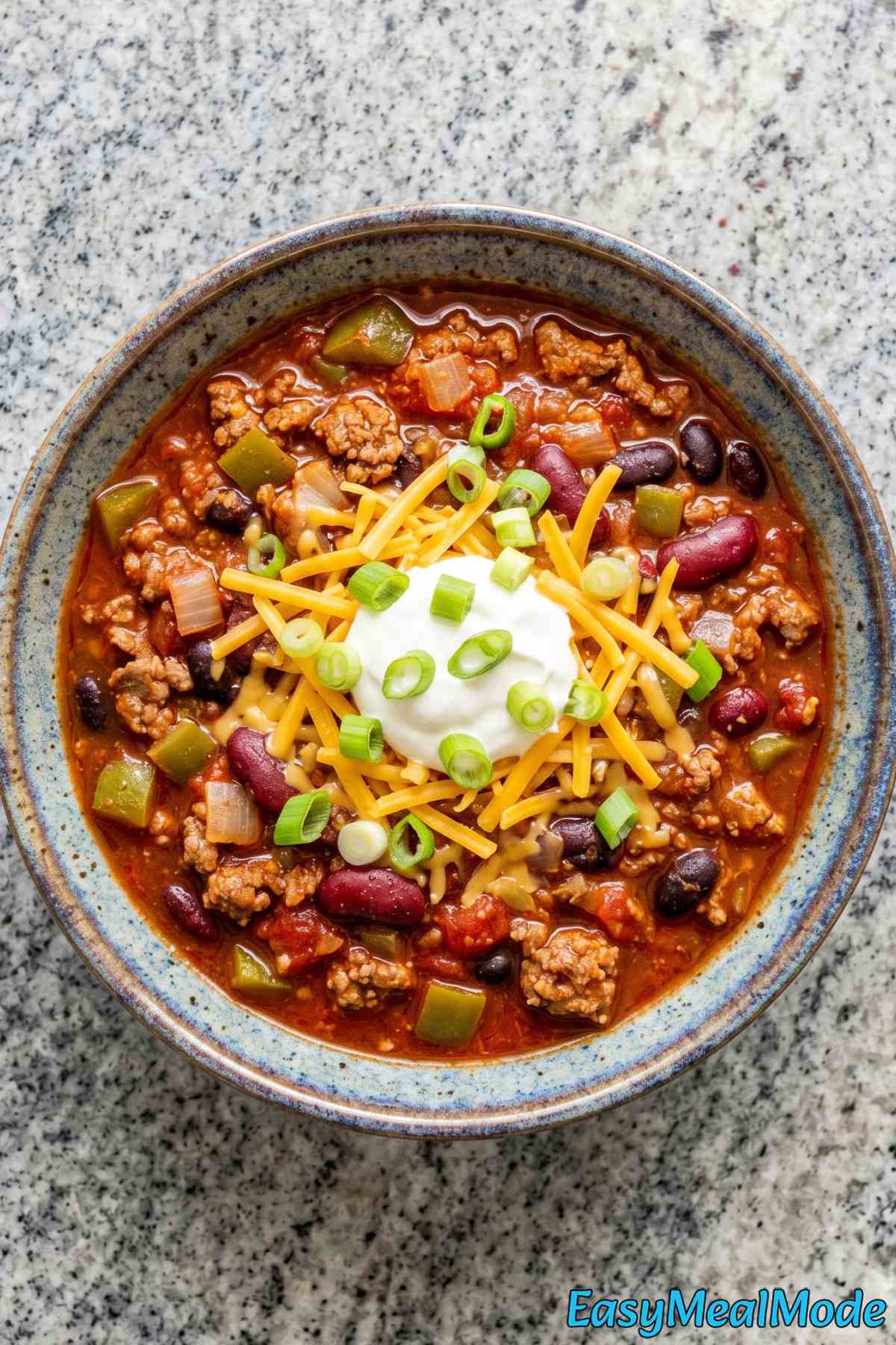 Comforting Instant Pot chili close-up