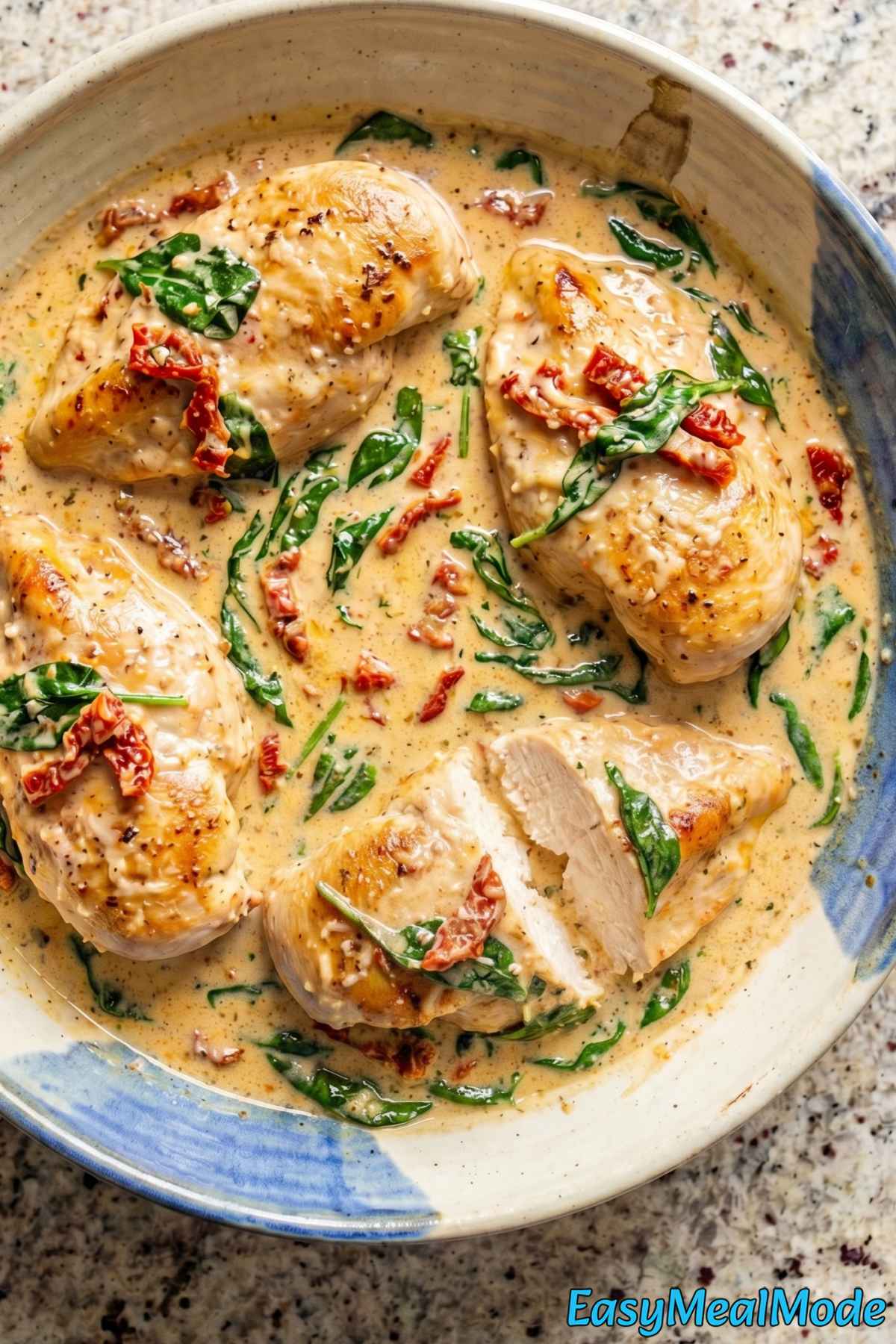 Easy Instant Pot Creamy Tuscan Chicken dinner