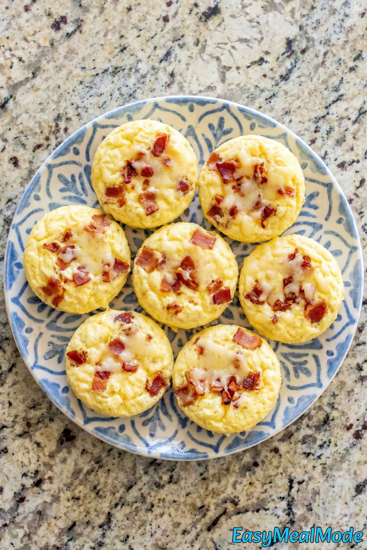 Fluffy Instant Pot egg bites on a plate