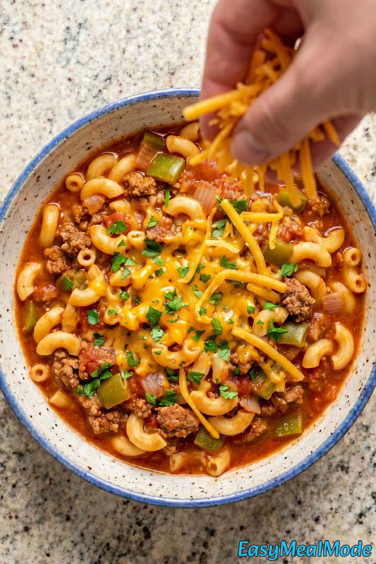 Comforting Instant Pot goulash close-up