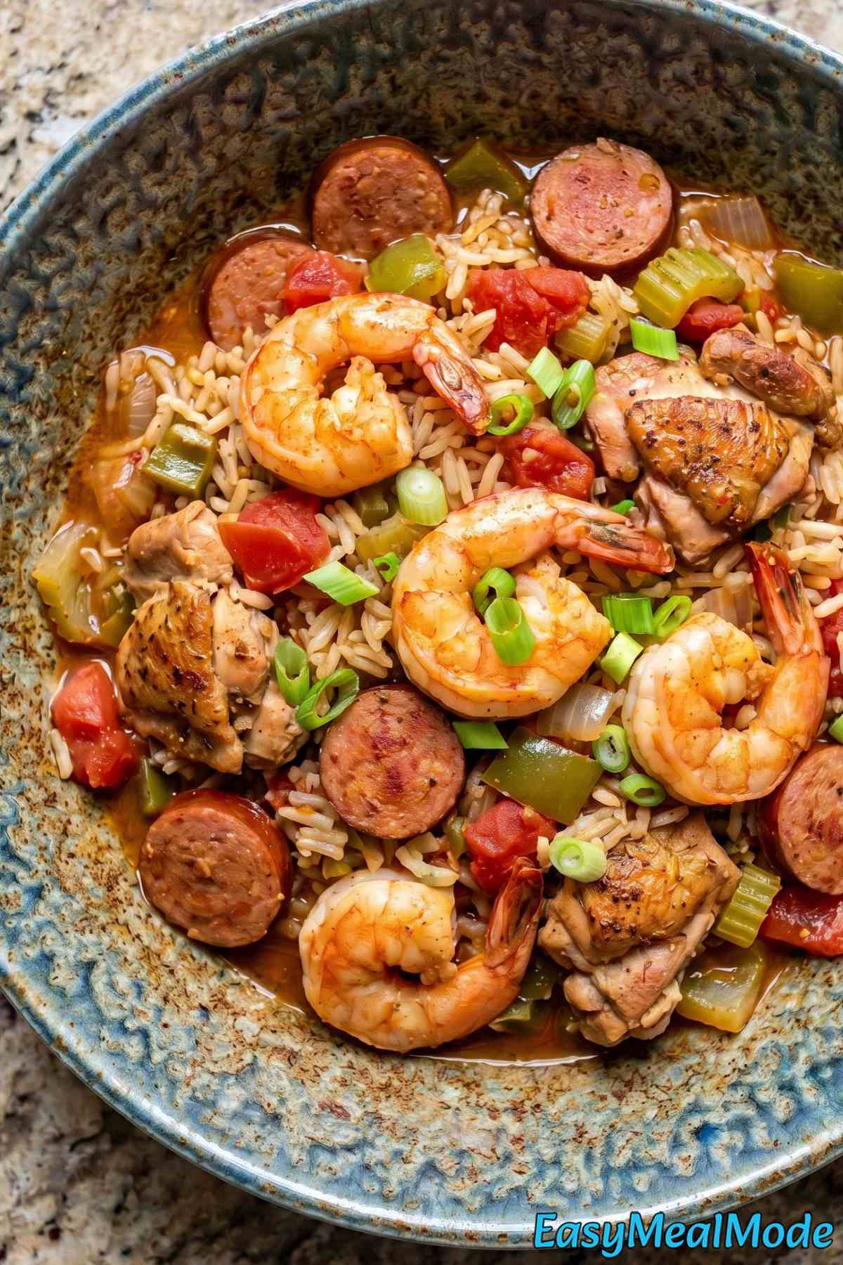 Savory Instant Pot Jambalaya served warm