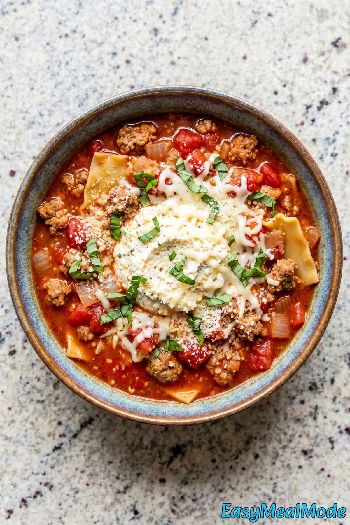 Easy Instant Pot lasagna soup dinner