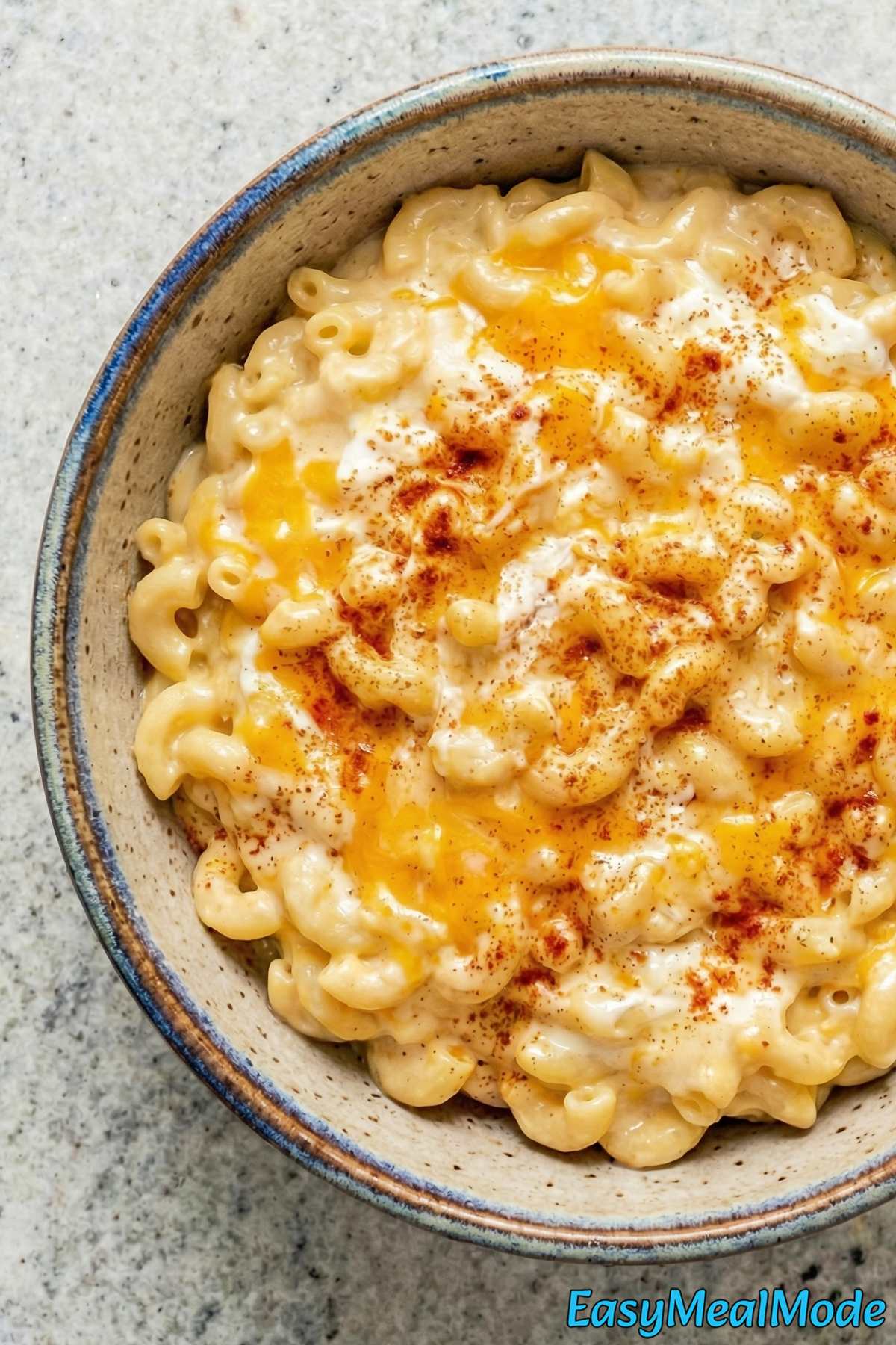 Hearty Instant Pot mac & cheese served warm