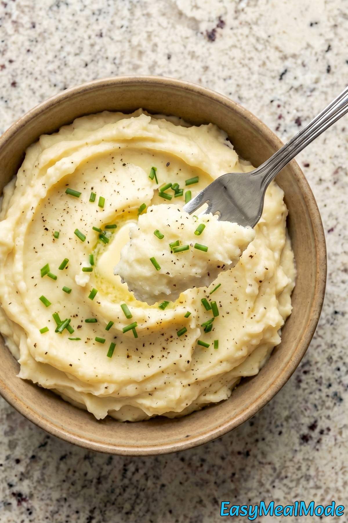 Easy Instant Pot mashed potatoes served warm