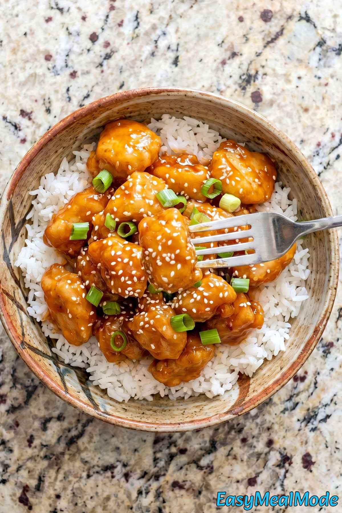 Crispy Instant Pot orange chicken dinner