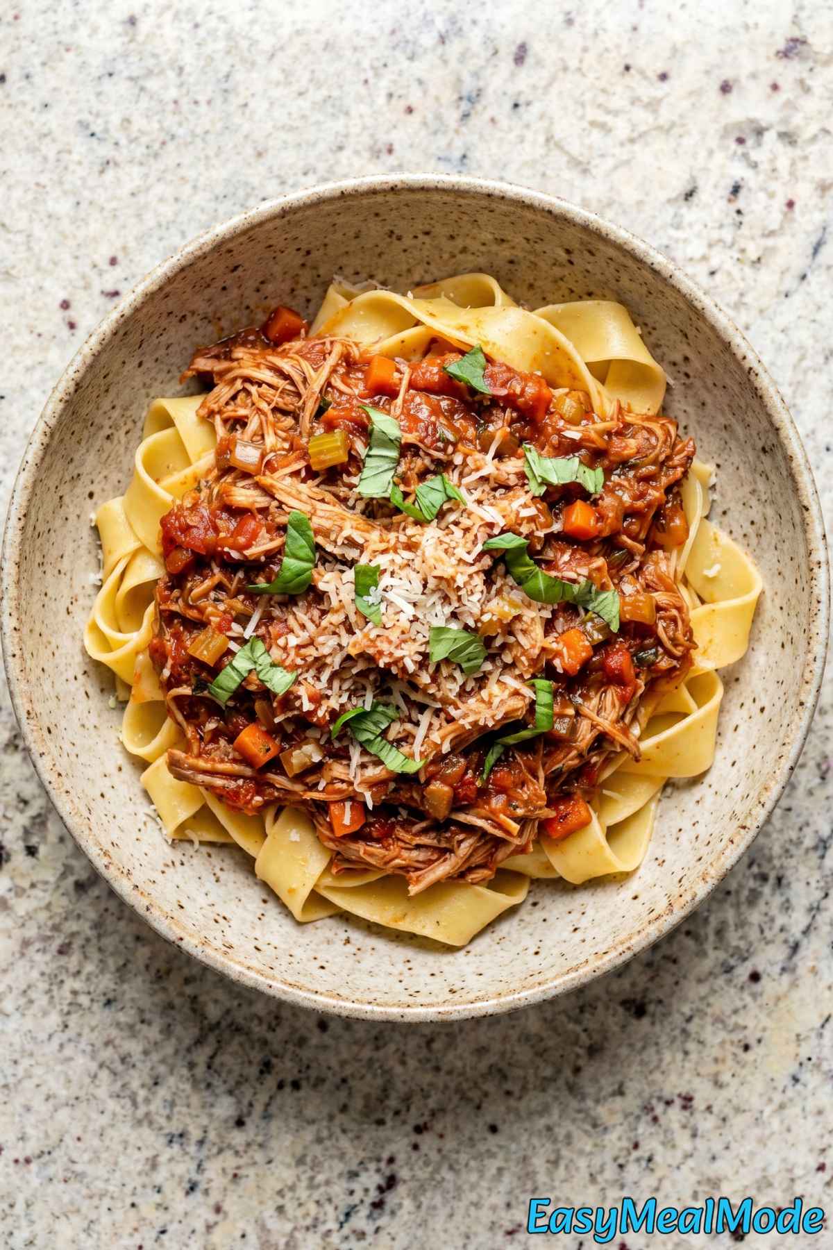 Savory Instant Pot Pork Ragu over pasta