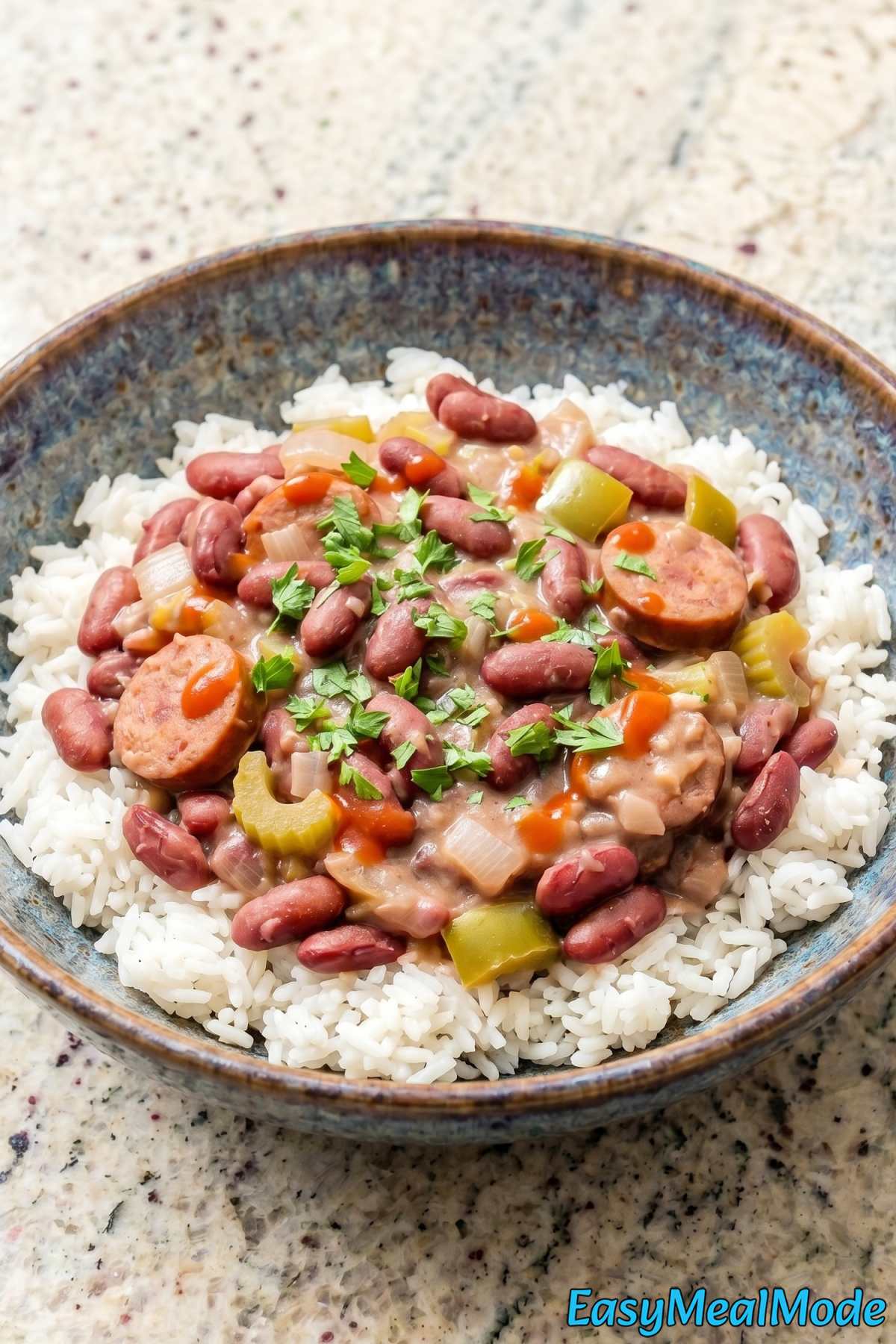 Warm Instant Pot Red Beans & Rice Dish