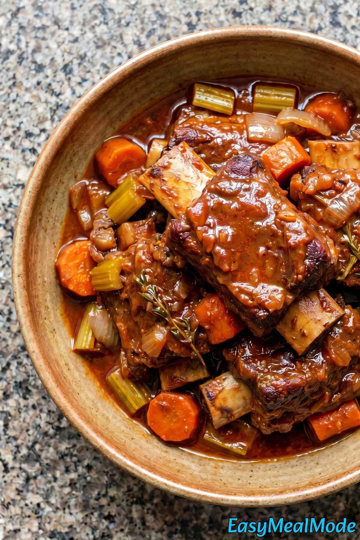 Hearty Instant Pot short ribs dinner