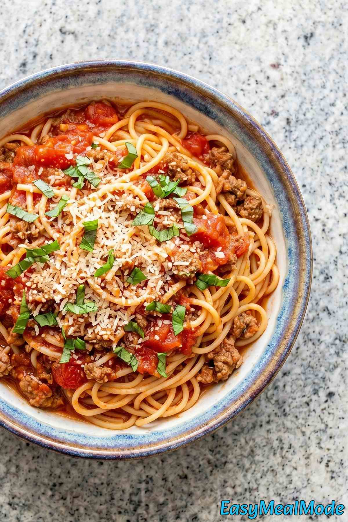 Wholesome Instant Pot spaghetti meal