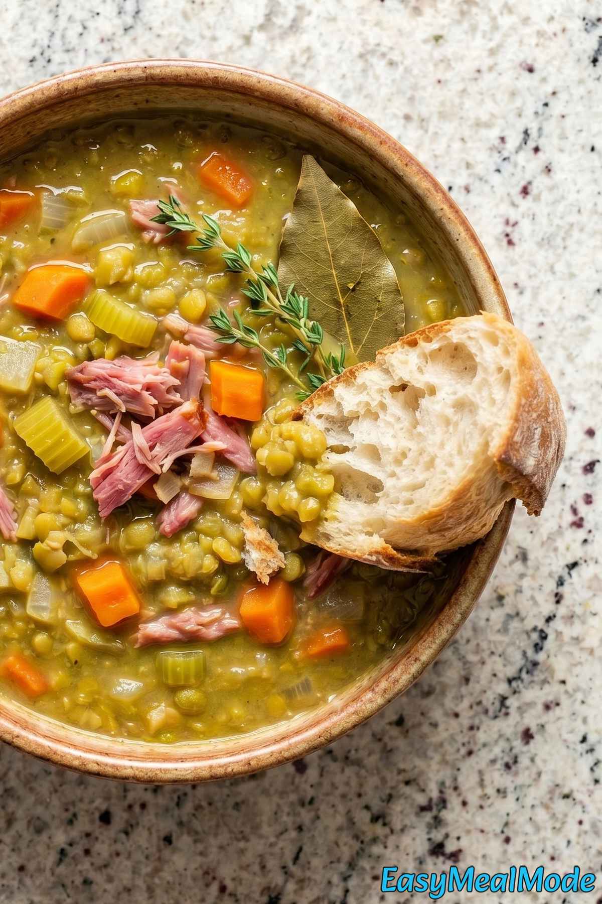 Comforting Instant Pot split pea soup