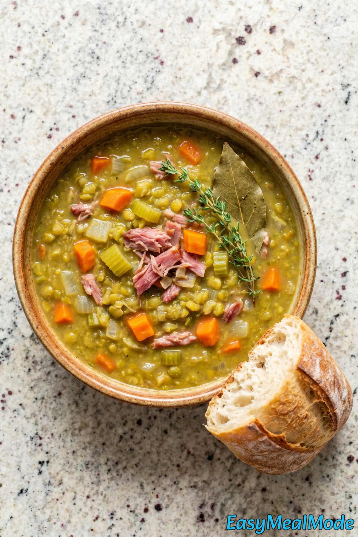Easy Instant Pot split pea soup