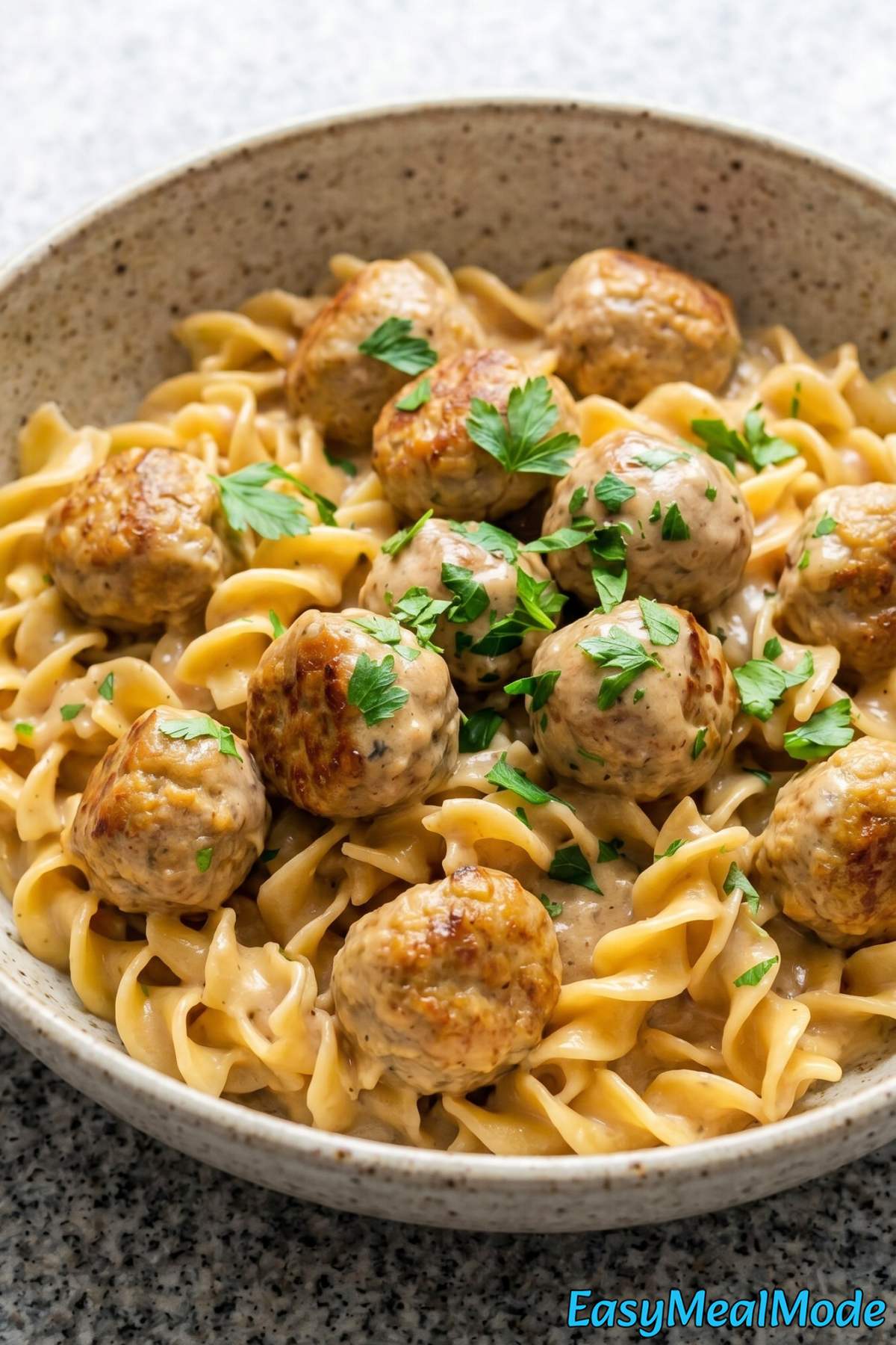 Savory Instant Pot Swedish meatballs on a plate