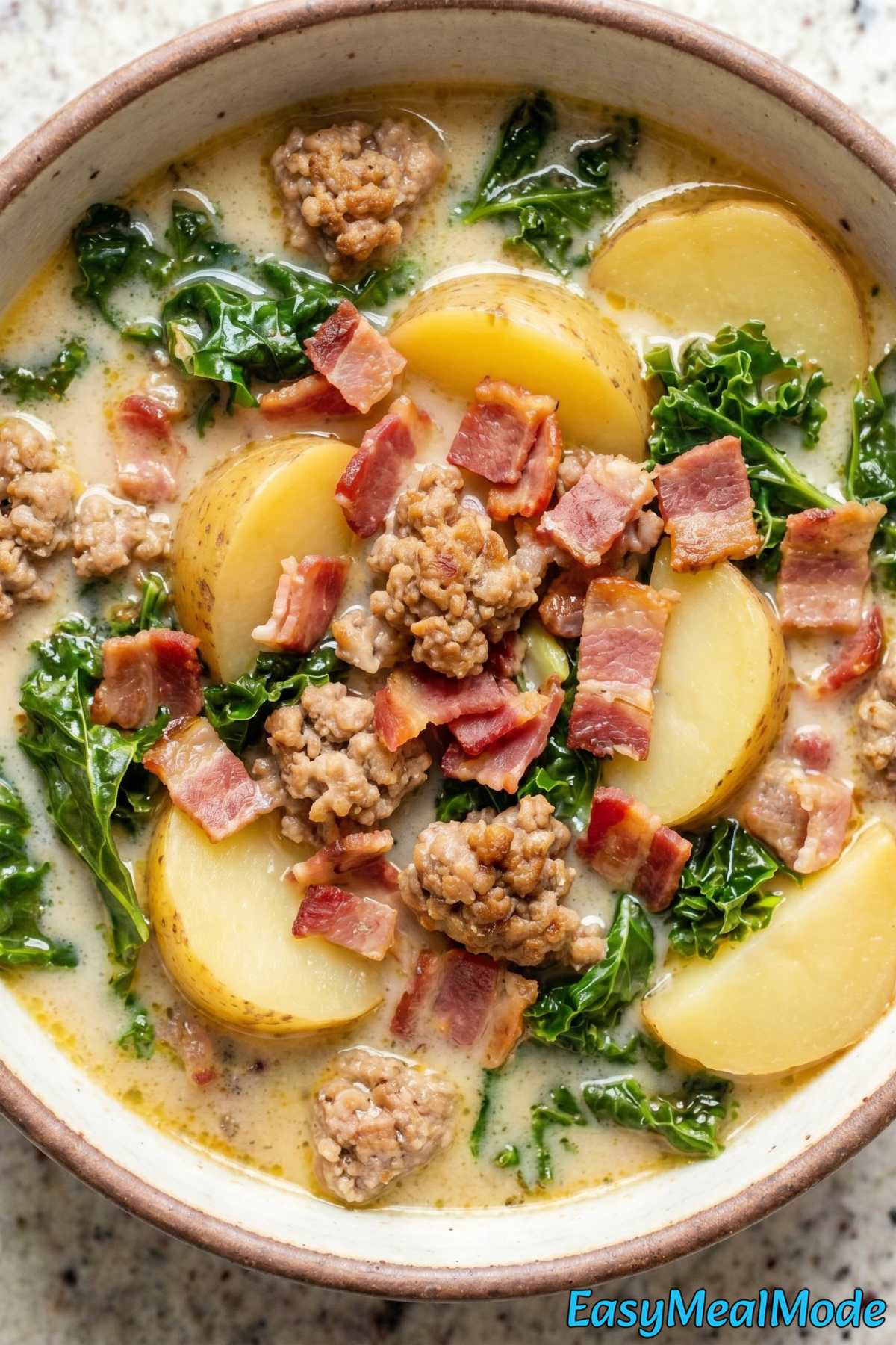 Savory Instant Pot Zuppa Toscana served warm