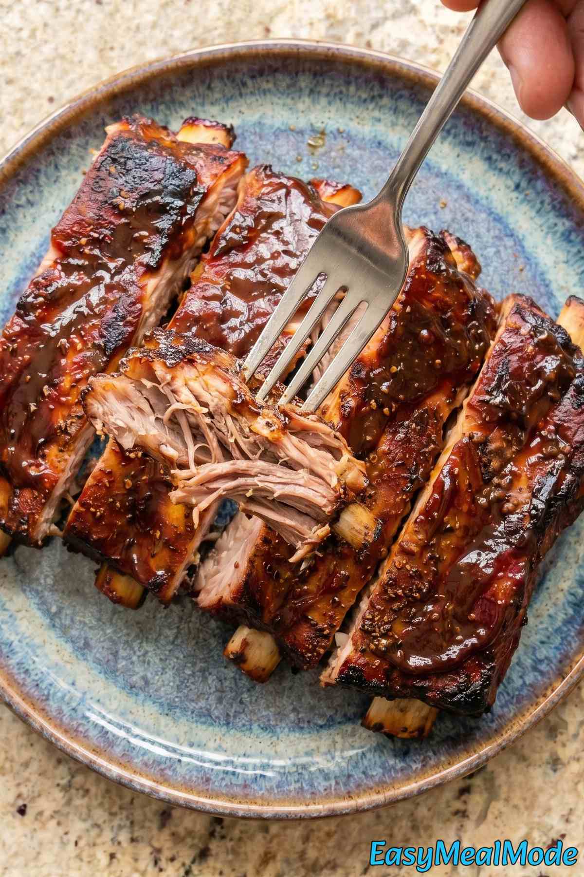 Glazed slow cooker baby back ribs