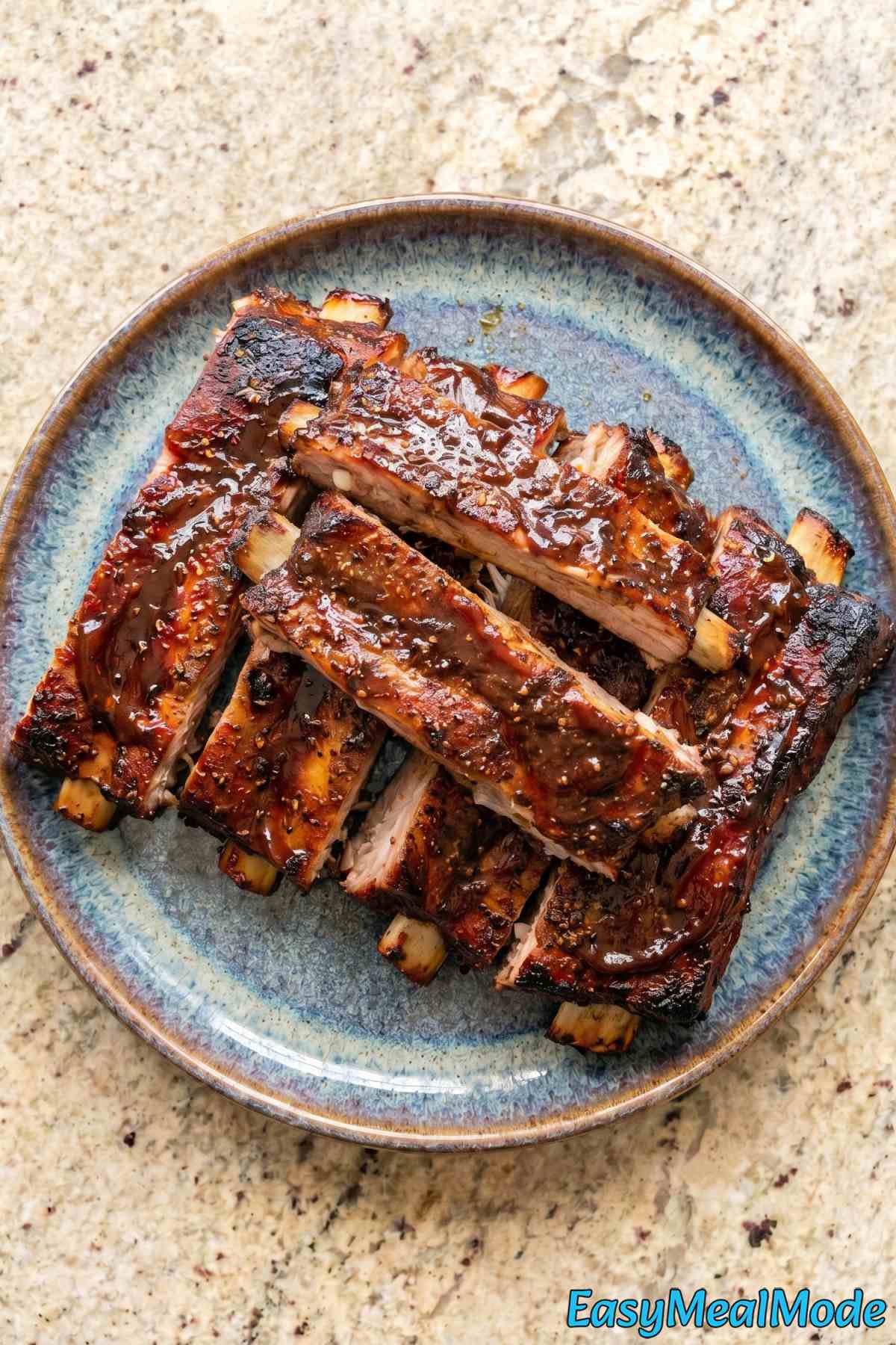 Smoky slow cooker baby back ribs