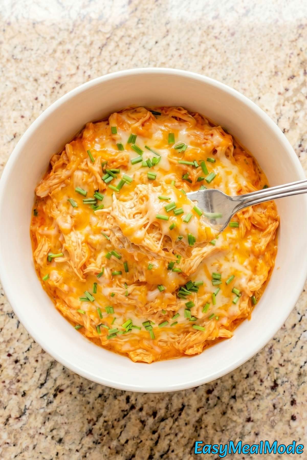 Rich slow cooker buffalo chicken dip