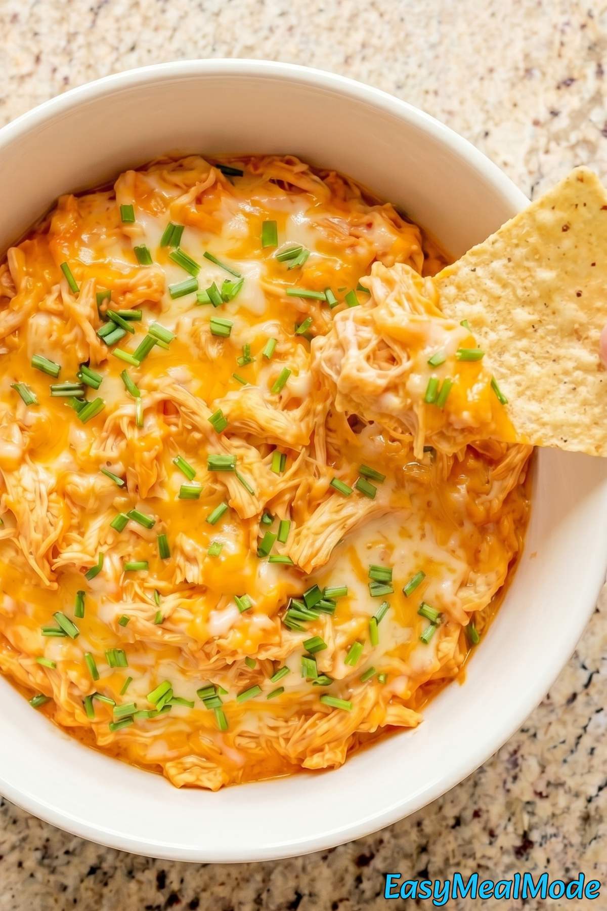 Hearty slow cooker buffalo chicken dip