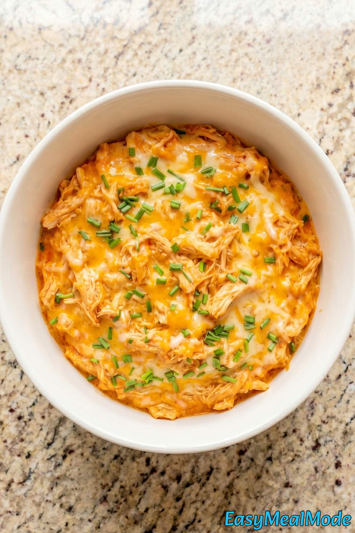Warm slow cooker buffalo chicken dip