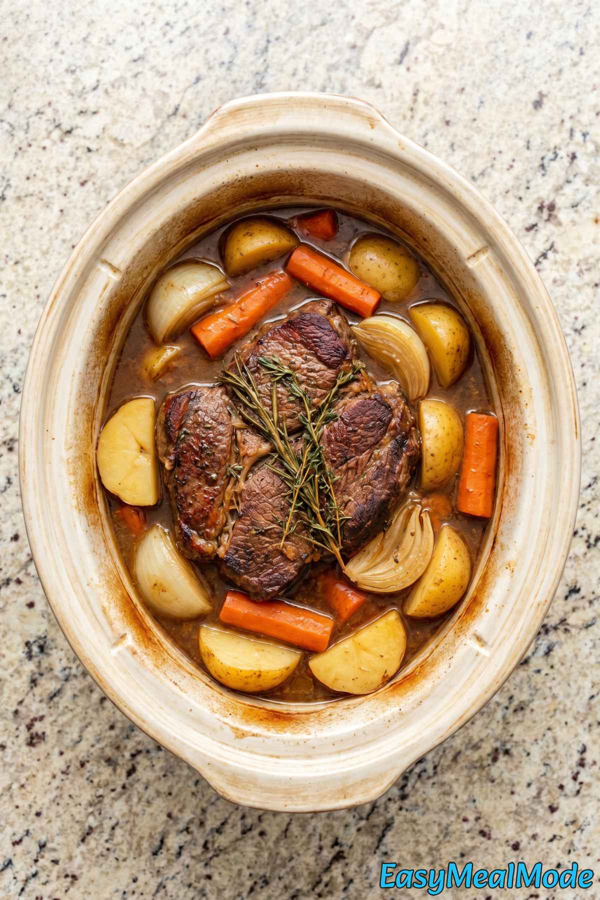 Mouthwatering slow cooker classic pot roast