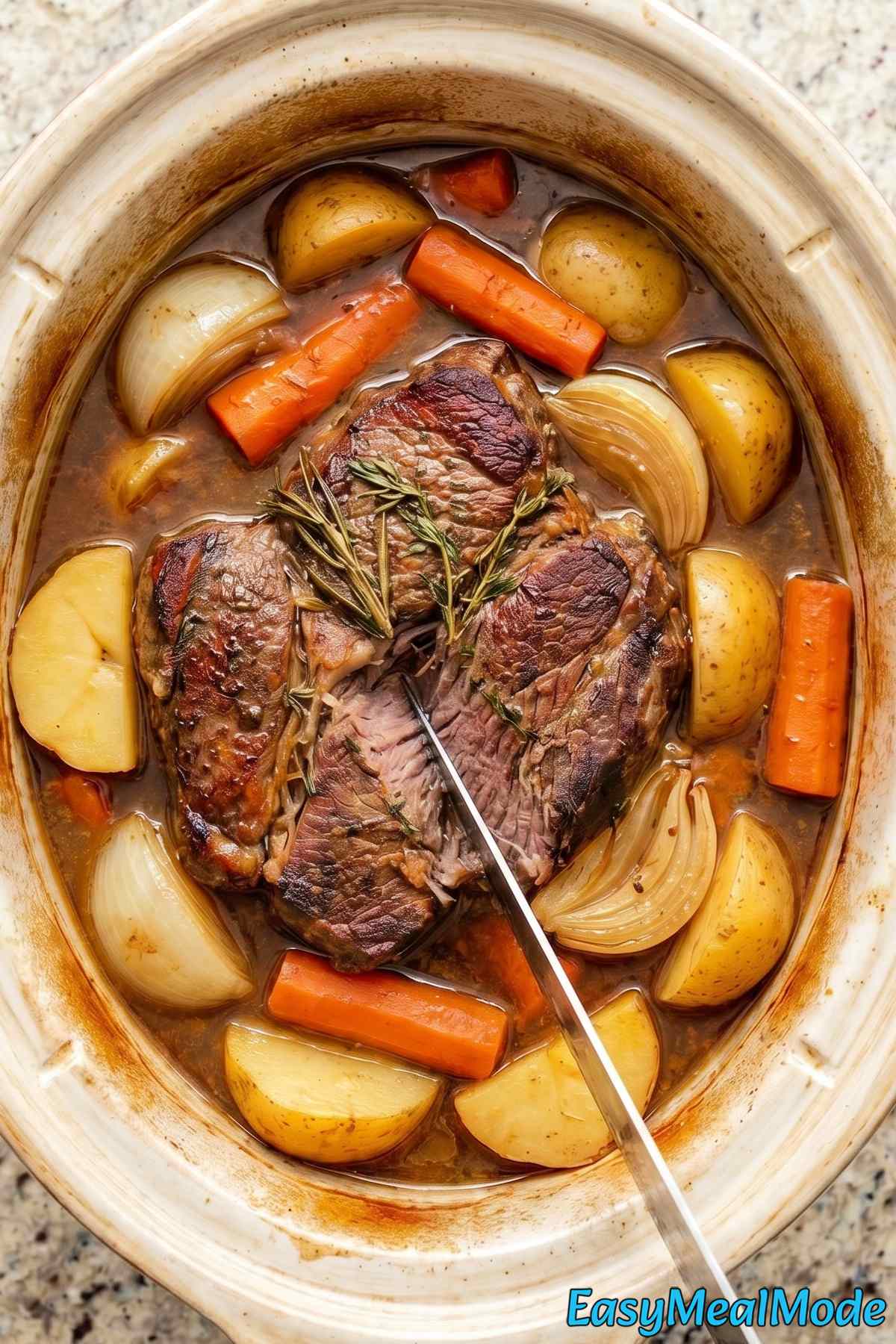 Savory slow cooker classic pot roast
