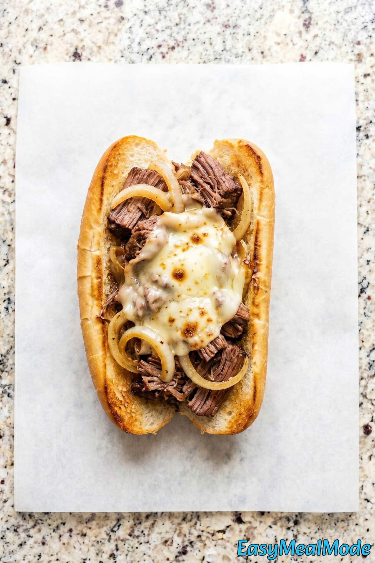 Mouthwatering slow cooker French dip sandwich