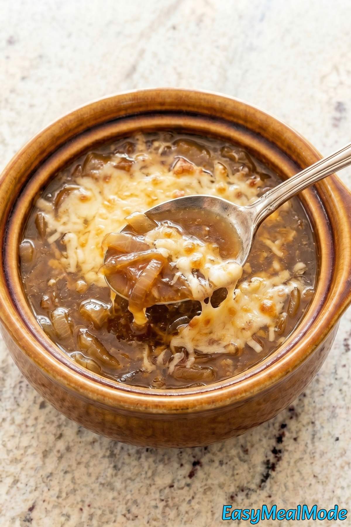Savory slow cooker French onion soup