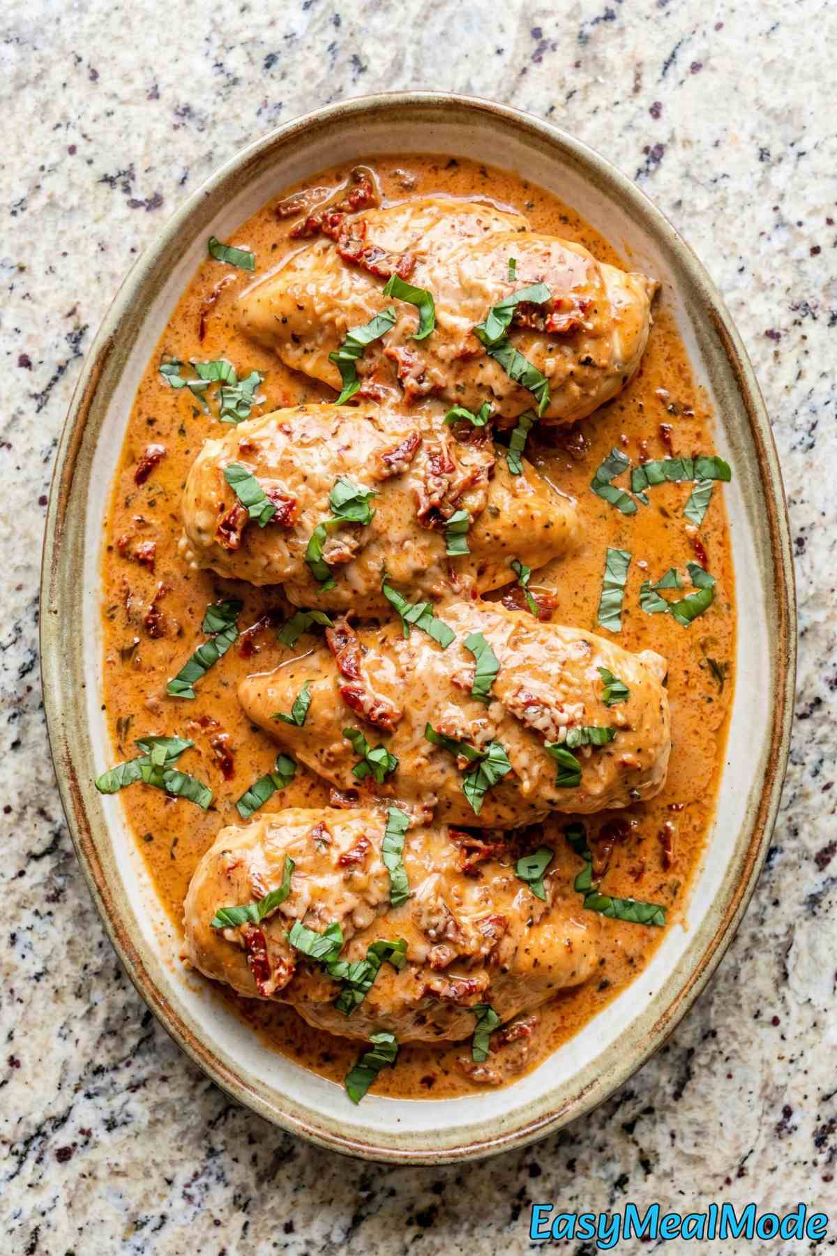 Rich slow cooker marry me chicken dish