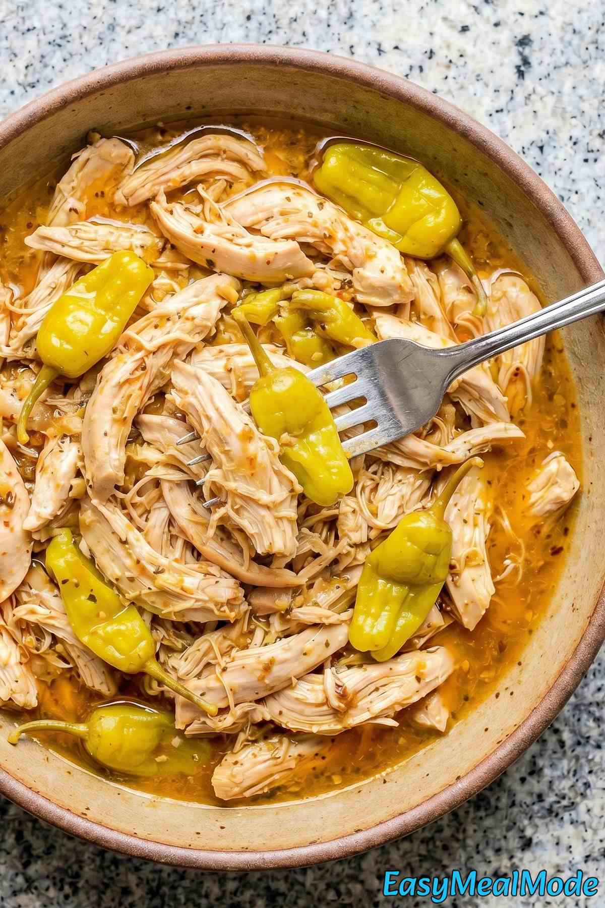Hearty slow cooker Mississippi chicken