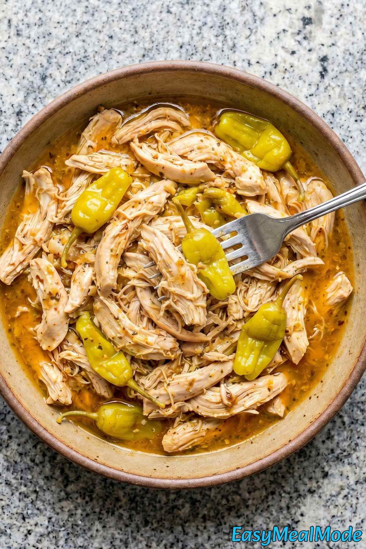 Comforting slow cooker Mississippi chicken