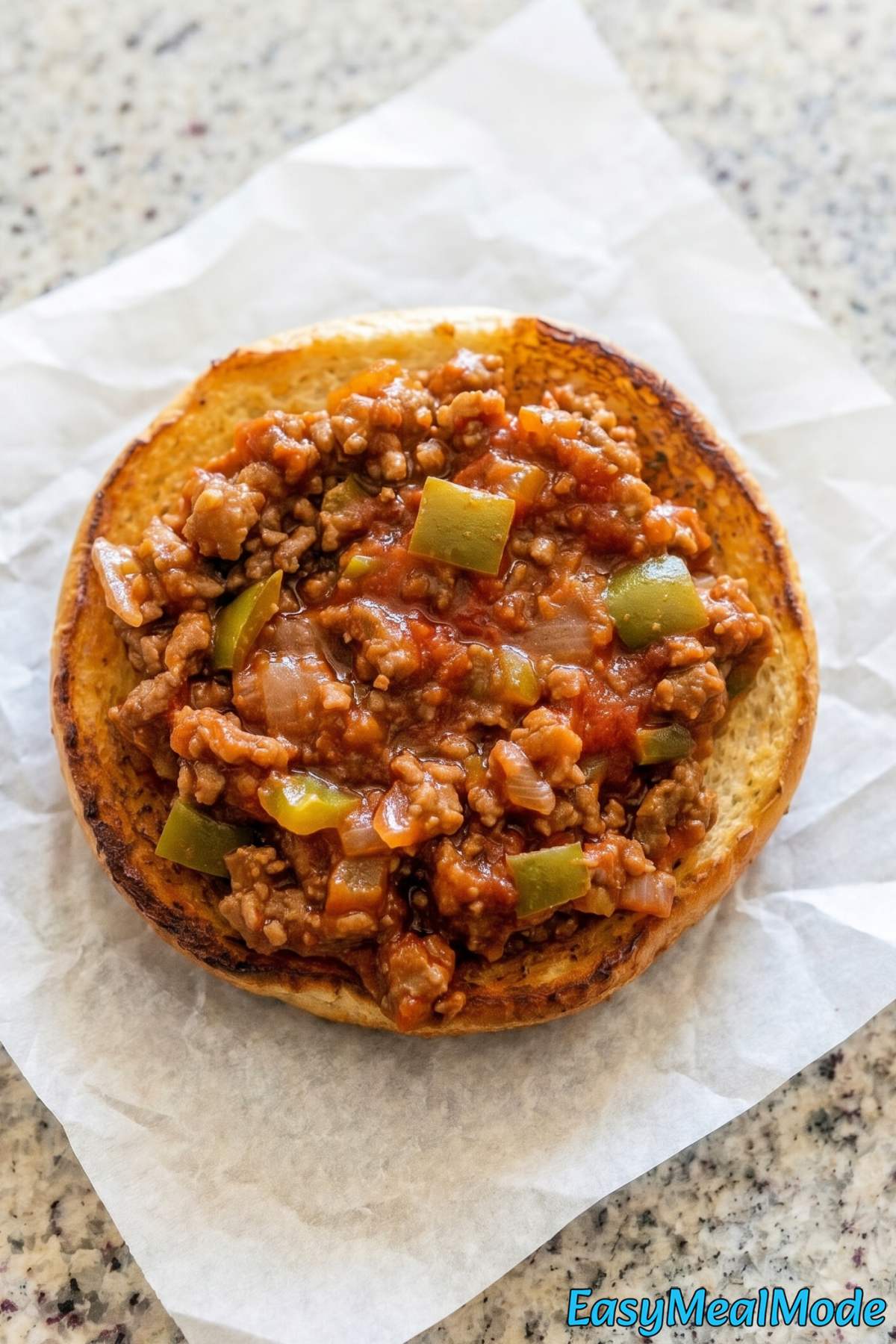 Savory slow cooker sloppy joes close-up