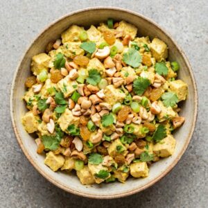 Chicken Salad with Curry & Cashews