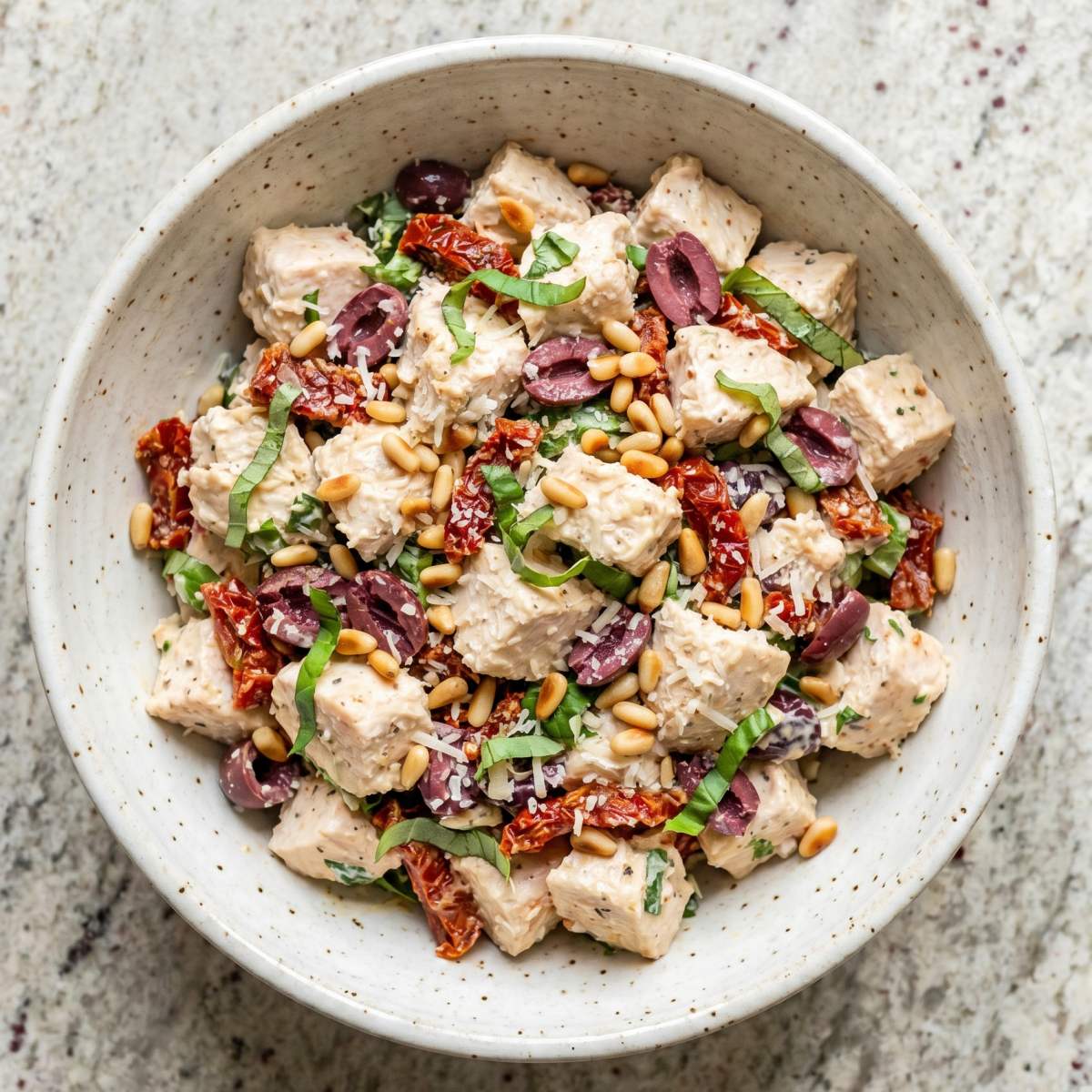 Chicken Salad with Sundried Tomatoes & Basil