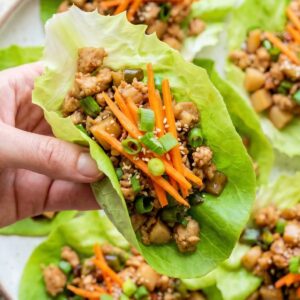 High Protein Chicken Lettuce Wraps