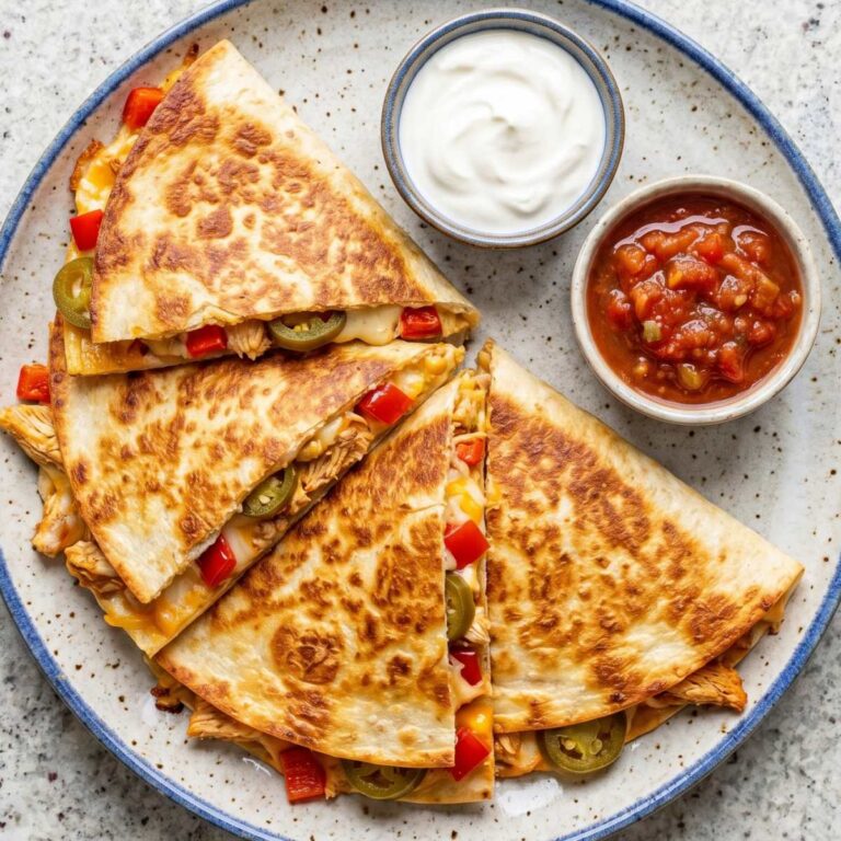 High Protein Chicken Quesadilla